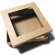 Regent Box vindu 125x125x30 mm naturlig brun