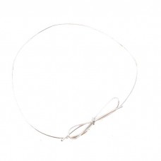 Sober elastisk bånd bue 8 " sølv (50-pakke)