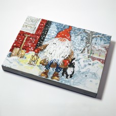 Adventskalender Julenissen 365x260x35 mm  (25-pack)
