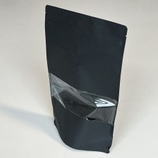 Standup Zip-pose svart vindue 180x90x290 mm 50-pakke