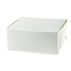 Klassisk kakeboks 220x220x100 mm hvit (200-pakning)