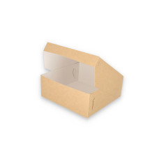 Klassisk kakeboks 250x250x100  mm Naturbrun (100-pakning)