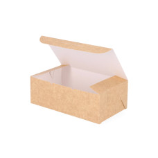Klassisk kakeboks 215x127x75 mm Naturbrun (100-pakning)