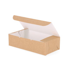 Klassisk kakeboks 217x110x58 mm Naturbrun (100-pakning)