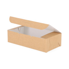 Klassisk kakeboks 220x100x90 mm Naturbrun (100-pakning)