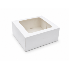 Quick Cake Box 207x192x90 mm vindu Hvit (15-pakning)