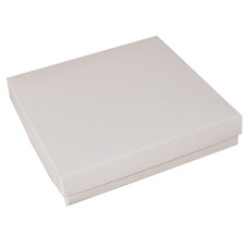 Sober eske og lokk 125x125x32 mm hvit (100-pakke)