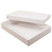 Sober eske og lokk 220x160x32 mm hvit (100-pakke)