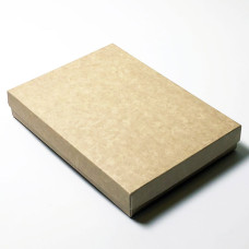 Sober eske og lokk 220x160x32 mm naturlig brun (100-pakke)