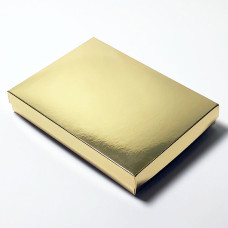 Prøv: Sober eske og lokk 220x160x32 mm gull 