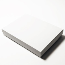 Sober eske og lokk 220x160x32 mm hvit (100-pakke)