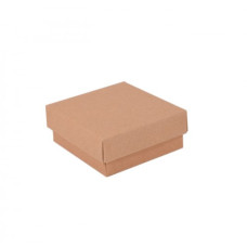 Sober eske og lokk 78x82x32 mm naturlig brun (100-pakke)