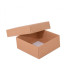 Sober eske og lokk 78x82x32 mm naturlig brun (100-pakke)