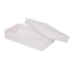 Sober eske og lokk 159x78x25 mm hvit (100-pakke)