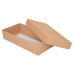 Sober eske og lokk 159x78x25 mm naturlig brun (100-pakke)