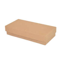 Sober eske og lokk 159x78x32 mm naturlig brun (100-pakke)