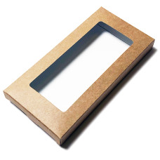 Esker til sjokoladeplater160x80x15 mm naturlig brun (100-pakke)