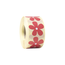 Blomst Rød 42x42 mm (1000-pakke)