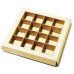 Innlegg med ramme 160x160x19 mm naturlig brun (100-pakning)