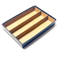 Innlegg i filer 159x112x19 mm naturlig brun papp (100-pakning)