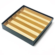 Innlegg i filer 160x160x19 mm naturlig brun papp (100-pakning)