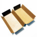 Innlegg i filer 82x78x19 mm naturlig brun papp (100-pakning)