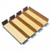 Innlegg i filer 125x125x19 mm naturlig brun papp (100-pakning)