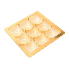  innlegg 125x125x20 mm 9 pr gull (100-pakke)