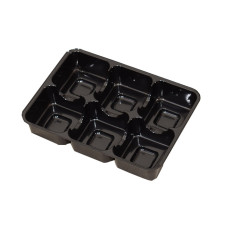  innlegg 112x82x20 mm 6 pr svart (100-pakke)