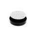 Rund plastkrukke med svart lokk Ø63x70 mm 150ml, 20-pakning