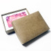 Esker til gavekort 112x82x25 mm naturlig brun inkl. Holder (100-pakke)