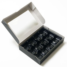 QuickBox 159x112x30 mm Svart (250-pack)