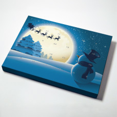 Adventskalender Snømann 365x260x35 mm  (25-pack)