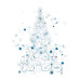 Adventskalender Juletre 365x260x35 mm  (25-pack)