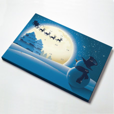 Adventskalender Snømann 420x310x26 (25-pack)