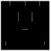 Smykkeeske Brilliance 168x168x32 mm svart 
