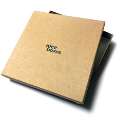 Brilliance eske med lokk 125x125x30 mm naturlig brun