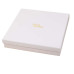 Brilliance eske med lokk 125x125x30 mm hvit
