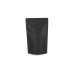 Doypack Standup Zip-pose Svart 160x80x270 mm 100-pakke