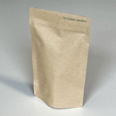 Doypack Standup Zip-pose Naturlig brun 85x50x140 mm 100-pakke